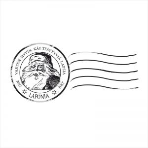 Stempel gumowy Crafty Moly List od Św. Mikołaja duży